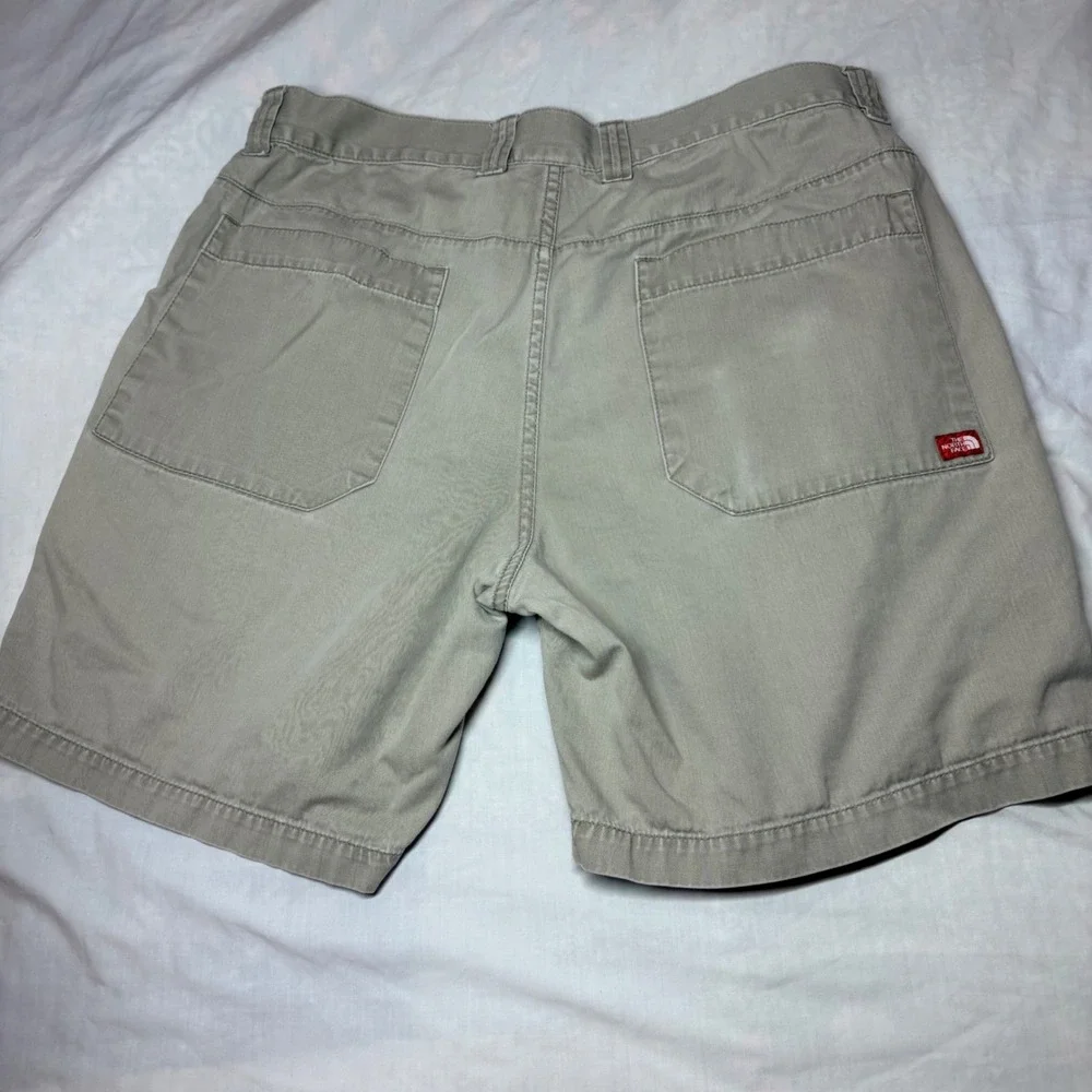 The North Face Mens Khaki Cotton Twill Chino Shorts Size 36 Tan‎ Outdoor Hiking